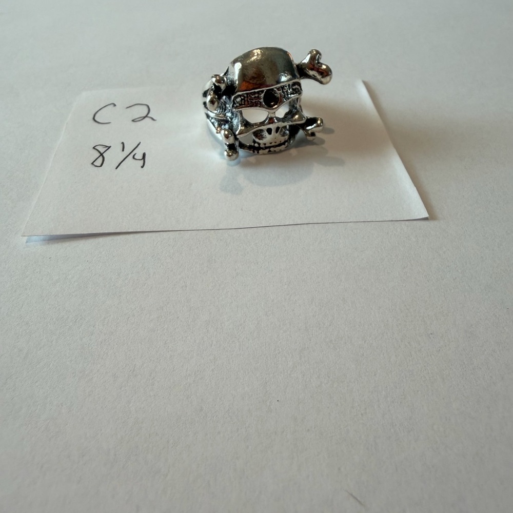 Pirate Skull Stainless Steel Ring Size 8.1/4